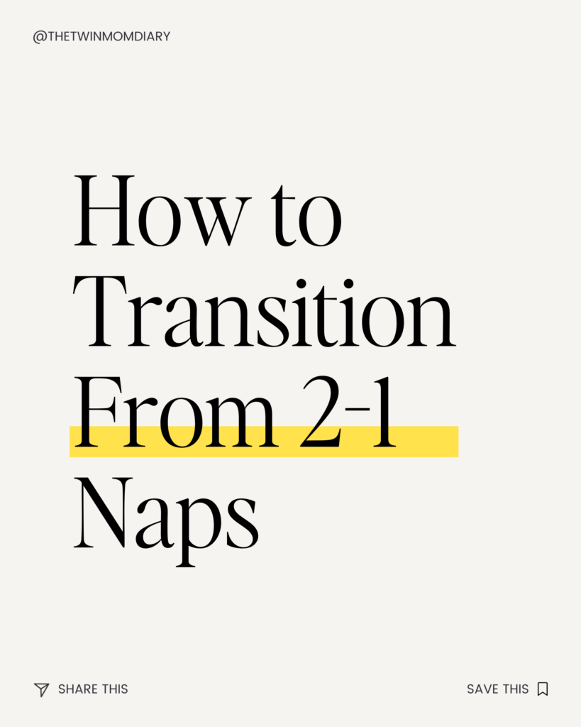 how to transition to one nap